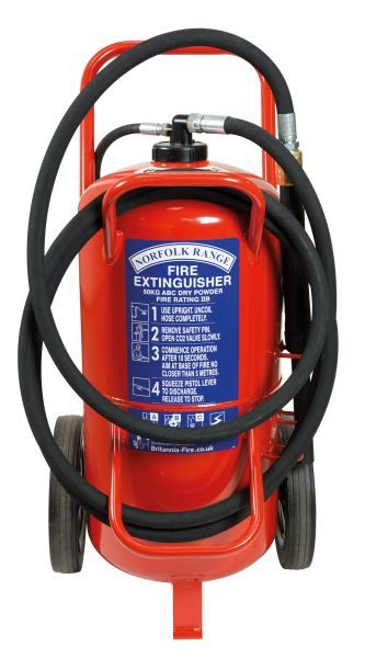 50kg Monnex Powder Wheeled Fire Extinguisher - Flameskill