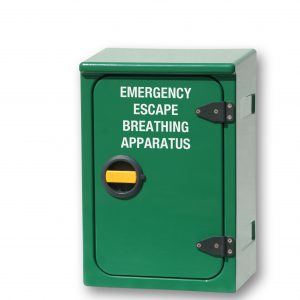 JB81 Emergency Escape Set Cabinet is designed to store 1 x Emergency escape breathing apparatus or Smoke hoods (qty depends on type).