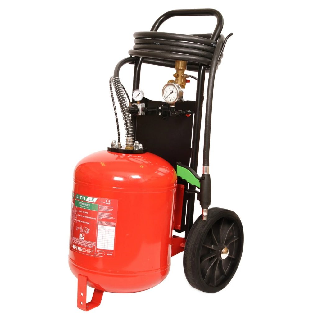 LithiumIon Battery Wheeled Fire Extinguishers Archives Flameskill