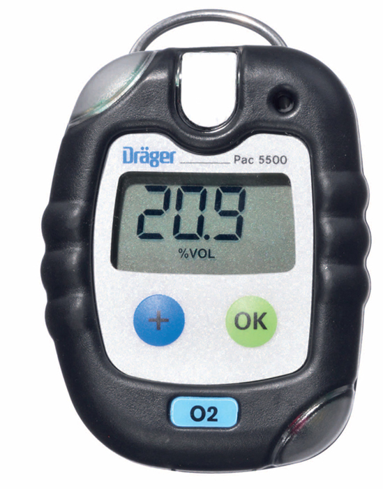Drager Pac 5500 (O2) Personal Gas Detector Flameskill
